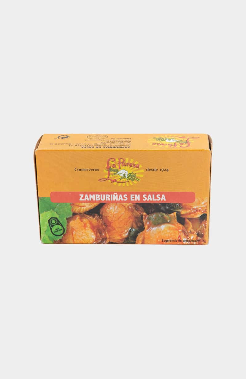 Zamburiñas en salsa de La Pureza